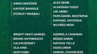 FULL LIST: Super Eagles Final Squad for 2026 World Cup Qualifiers Named