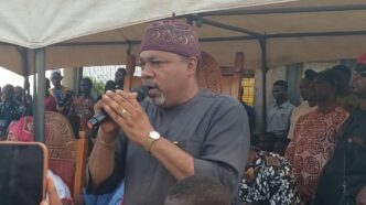 Ayandelu Youths Celebrate LCDA Chairman Wale Raji Anomo with Custom Agemo Masquerade