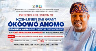 Ikosi-Ejinrin LCDA Launches ₦50 Million SME Grant to Empower 1,000 Businesses