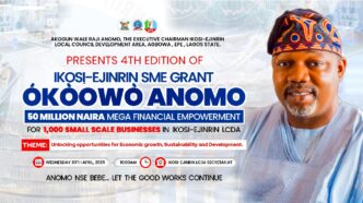 Ikosi-Ejinrin LCDA Launches ₦50 Million SME Grant to Empower 1,000 Businesses