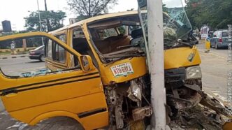 Drunk Driver Crashes Commercial Bus in Alausa, Injures Four Passengers