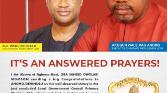 Abowa of Agbowa-Ikosi Congratulates Akogun Wale Anomo on Primary Election Victory