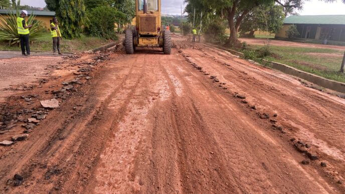 Eredo LCDA Commences Road Rehabilitation Within Council Premises