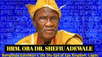 Rep. Wale Raji Honours Late Olu-Epe of Epe Kingdom