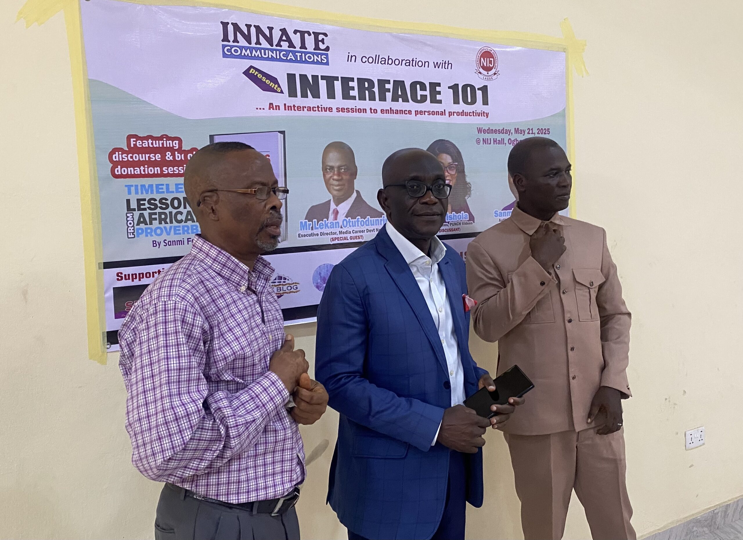 Students Receive Donated Books as Author Inspires at NIJ Career Seminar