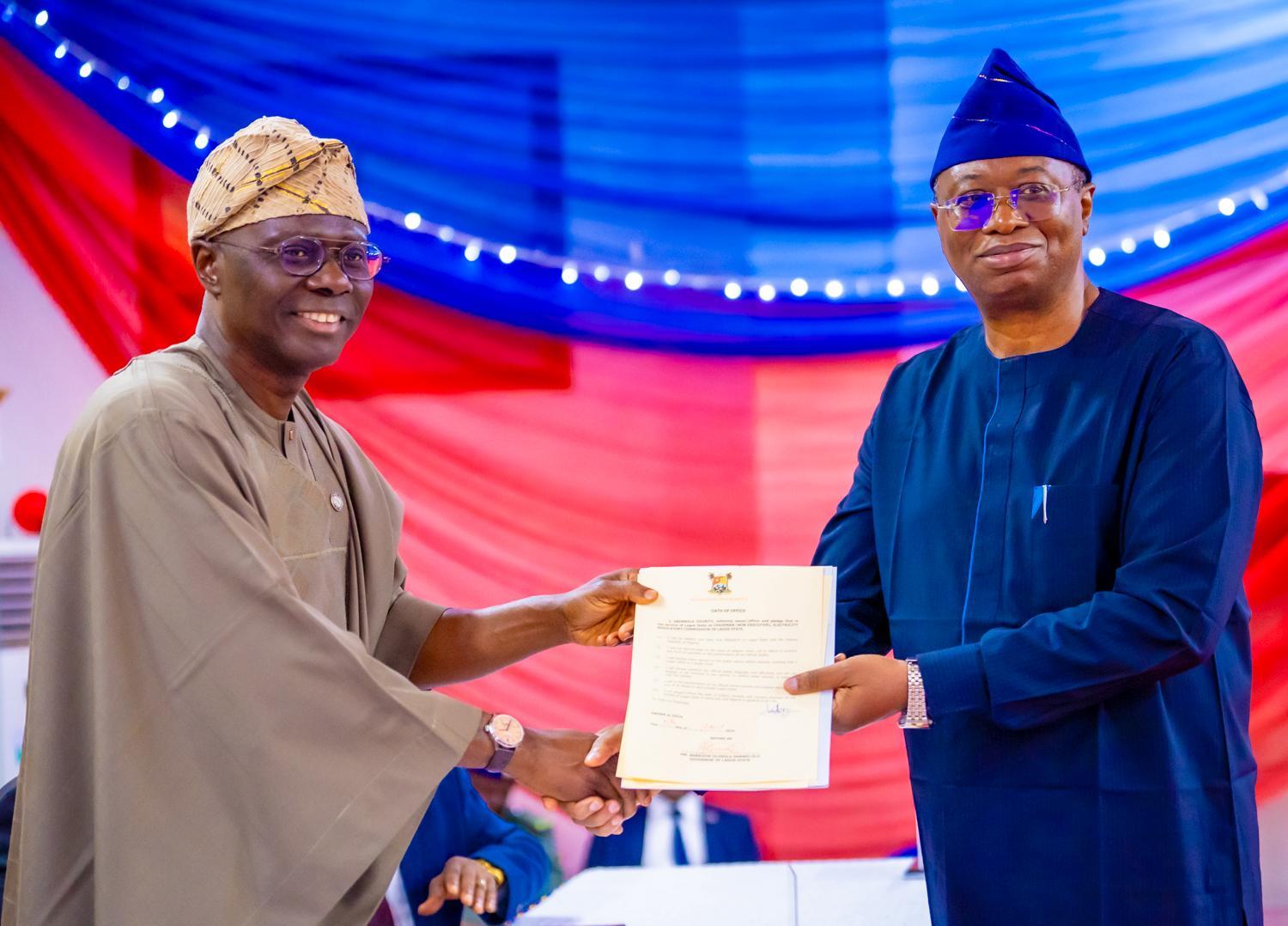 Sanwo-Olu Swears in TESCOM, LASIEC, LASERC Appointees, Charges Them on Integrity