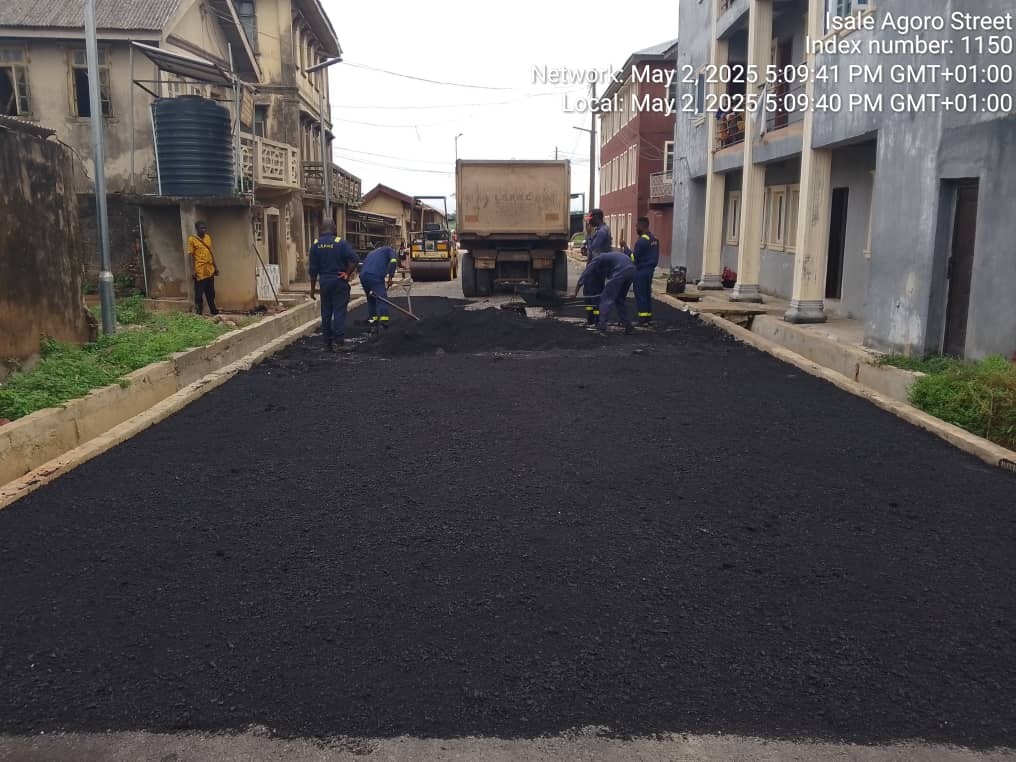Isale Agoro Road Rehabilitation Nears Completion, Boosts Connectivity in Epe