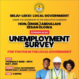 Ibeju-Lekki Launches Unemployment Survey to Empower Youths and Women