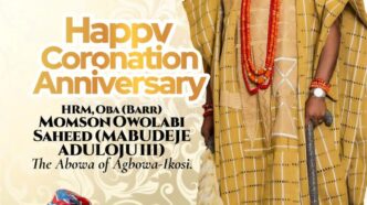Ikosi-Ejinrin LCDA Felicitates Abowa of Agbowa-Ikosi on 2nd Coronation Anniversary