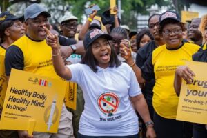 Lagos First Lady, MTN Foundation Lead Powerful Advocacy Walk Against Drug Abuse
