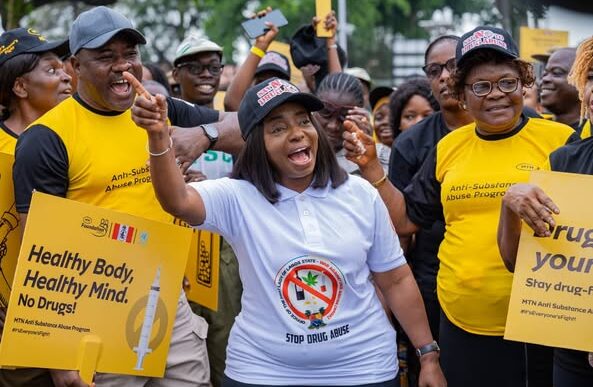 Lagos First Lady, MTN Foundation Lead Powerful Advocacy Walk Against Drug Abuse