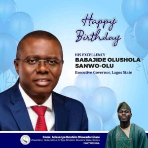 FEDSA National Hails Governor Sanwo-Olu on Birthday, Lauds Commitment to Youth and Education