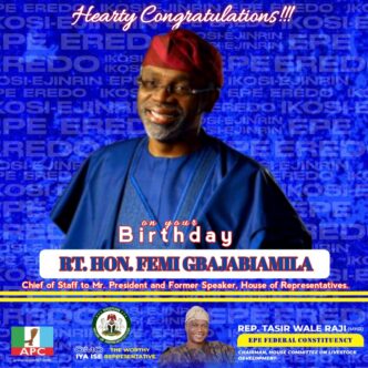 Hon. Wale Raji Extols Femi Gbajabiamila's Leadership Impact