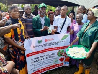 NIHORT, TOPAN Empower 750 Lagos Farmers With Seeds, Training to Boost Tomato Production in South-West