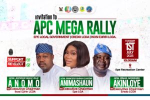 APC Set for Joint Mega Rally in Epe Ahead of Local Government Polls