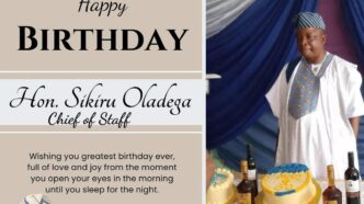 Eredo LCDA Chairman Celebrates Chief of Staff, Hon. Sikiru Oladega, on His Birthday