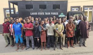 Crackdown in Victoria Island: Lagos Taskforce Arrests 49 in Early Morning Raid