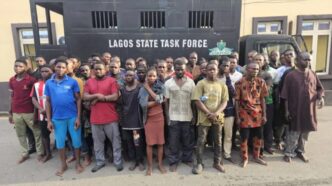 Crackdown in Victoria Island: Lagos Taskforce Arrests 49 in Early Morning Raid
