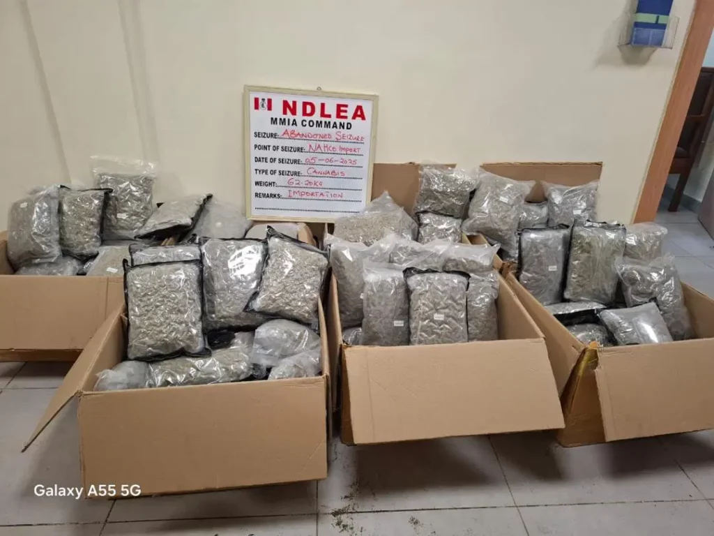 NDLEA Seizes Cannabis Concealed as Green Tea at Lagos Airport