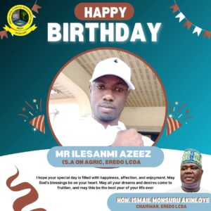 Eredo LCDA Chairman Celebrates Special Adviser Edatomola on Birthday