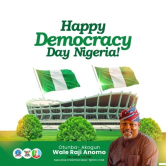 Ikosi-Ejinrin LCDA Chairman Reaffirms Commitment to Grassroots Development in Democracy Day Message