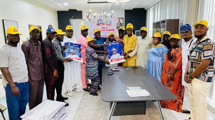 MFA Ambassadors Visit Hon. Olowa, Donate Campaign Materials Ahead Local Government Elections