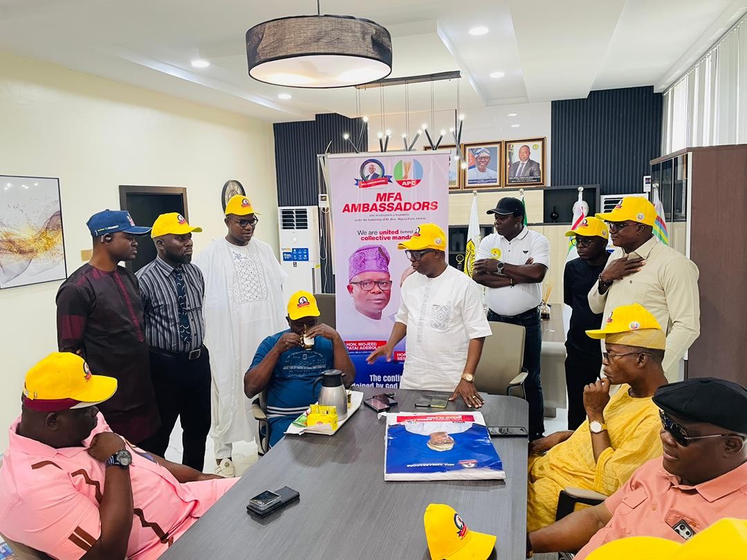 MFA Ambassadors Visit Hon. Olowa, Donate Campaign Materials Ahead Local Government Elections