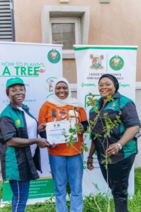 LASPARK Enhances Tree Survival Strategy, Plants Trees in Ibeshe Housing Estate
