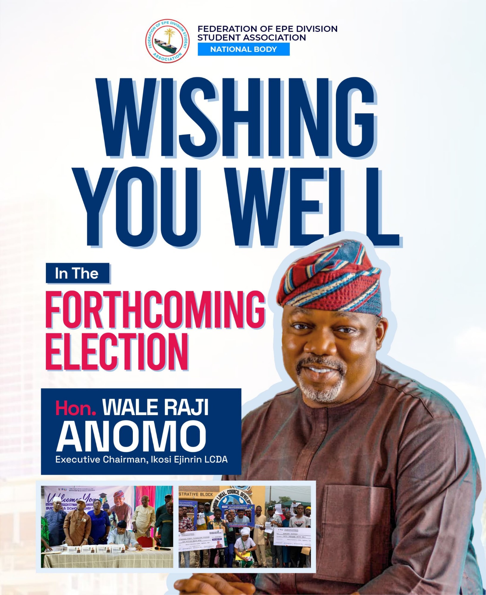 FEDSA Commends Ikosi-Ejirin LCDA Chairman for Advancing Education, Youth Empowerment