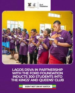 Lagos DSVA, Ford Foundation Empower 300 Students to Lead Fight Against Gender-Based Violence