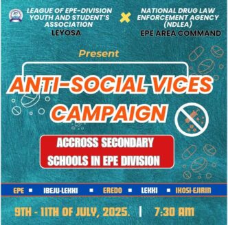 LEYOSA, NDLEA Launch Anti-Drug Campaign Across 25 Schools in Epe Division