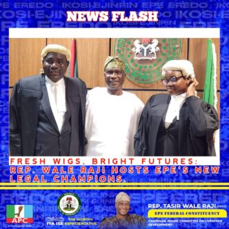 Rep. Wale Raji Celebrates Epe’s New Barristers with Pride, Purpose