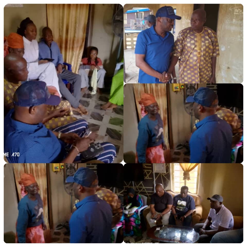 Hon. Ogunkelu Sylvester Pays Condolence Visit to Family of Late APC Chieftain, Baba Alaga