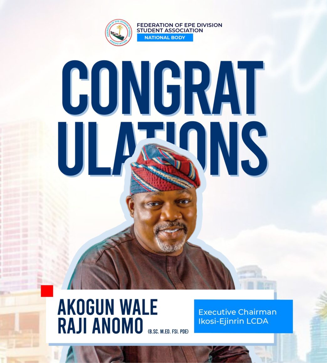 FEDSA Hails Re-Election of Ikosi-Ejinrin LCDA Chairman, Pledges Continued Collaboration
