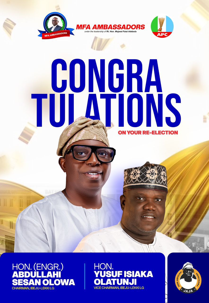 MFA Ambassadors Celebrate Ibeju-Lekki LG Chairman's Re-election, Commend Visionary Leadership