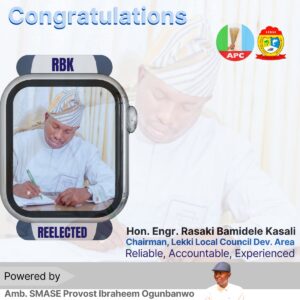 Lekki LCDA Reaffirms Trust in Kasali with Landslide Win