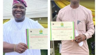 Akinloye, Adesanya Receive Certificates of Return, Promise Effective Service to Eredo LCDA