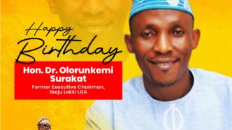 Ibeju-Lekki Chairman Celebrates Former Council Boss, Hon. (Dr.) Abdulsemiu Surakat, on His Birthday