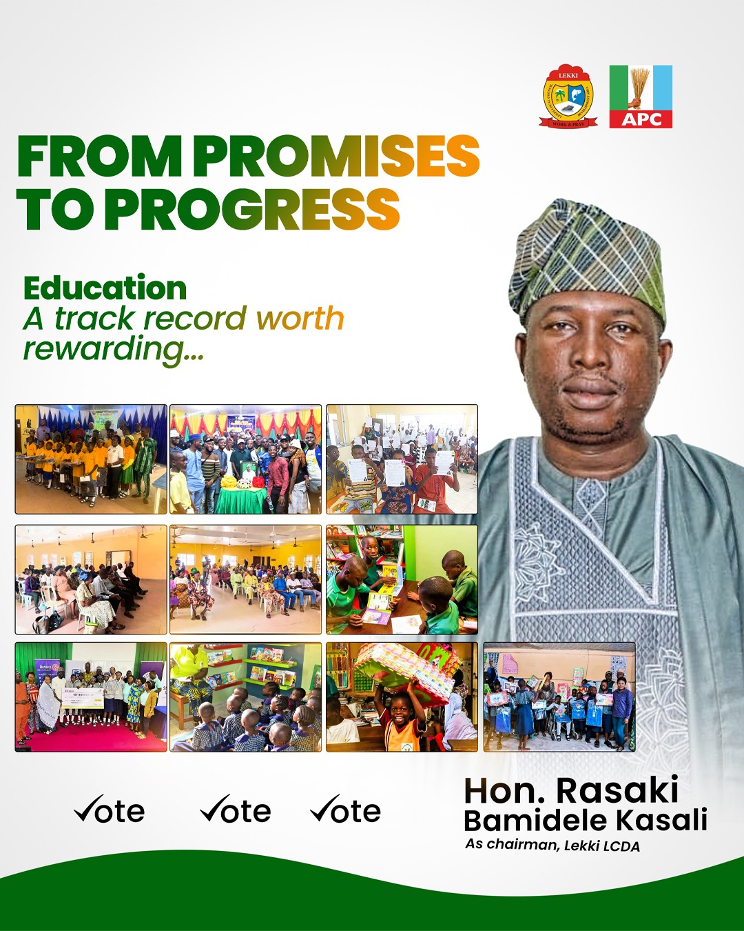 Lekki CDC Chairman Applauds Residents for Renewed Support of RBK’s Second Term