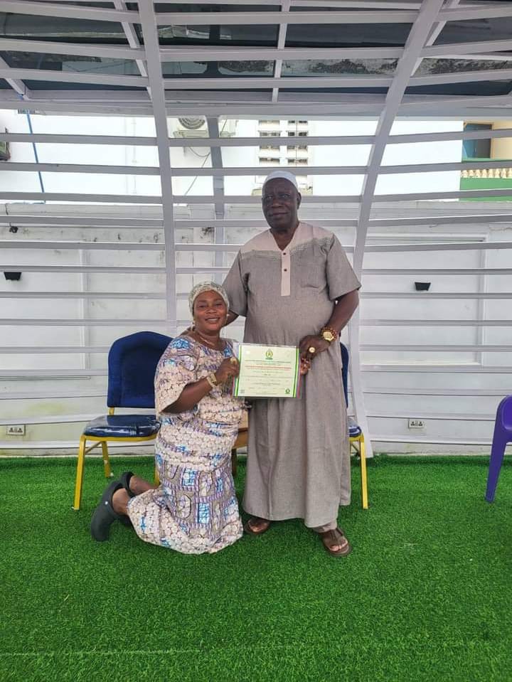 Hon. Surah Animashaun Presents LASIEC Certificate of Return to Oloja of Epe