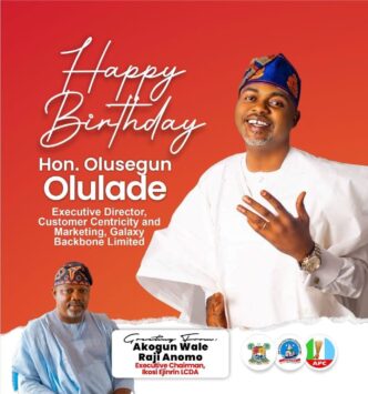 Ikosi-Ejinrin LCDA Applauds Hon. Olulade on His Birthday