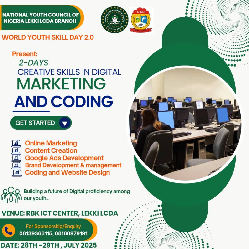 NYCN Lekki Announces New Date for Free Digital Marketing Training for Youths