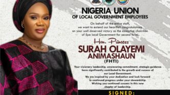 Staff, Stakeholders Celebrate Princess Surah Animashaun’s Re-election as Epe LG Chairman
