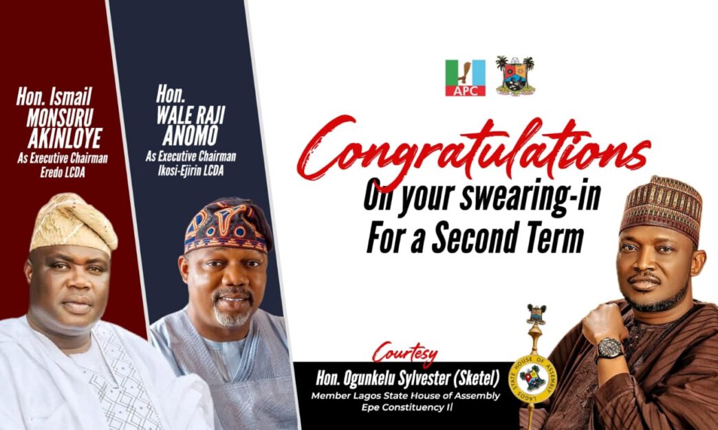 Ogunkelu Hails Eredo, Ikosi-Ejinrin LCDA Chairmen on Swearing-In