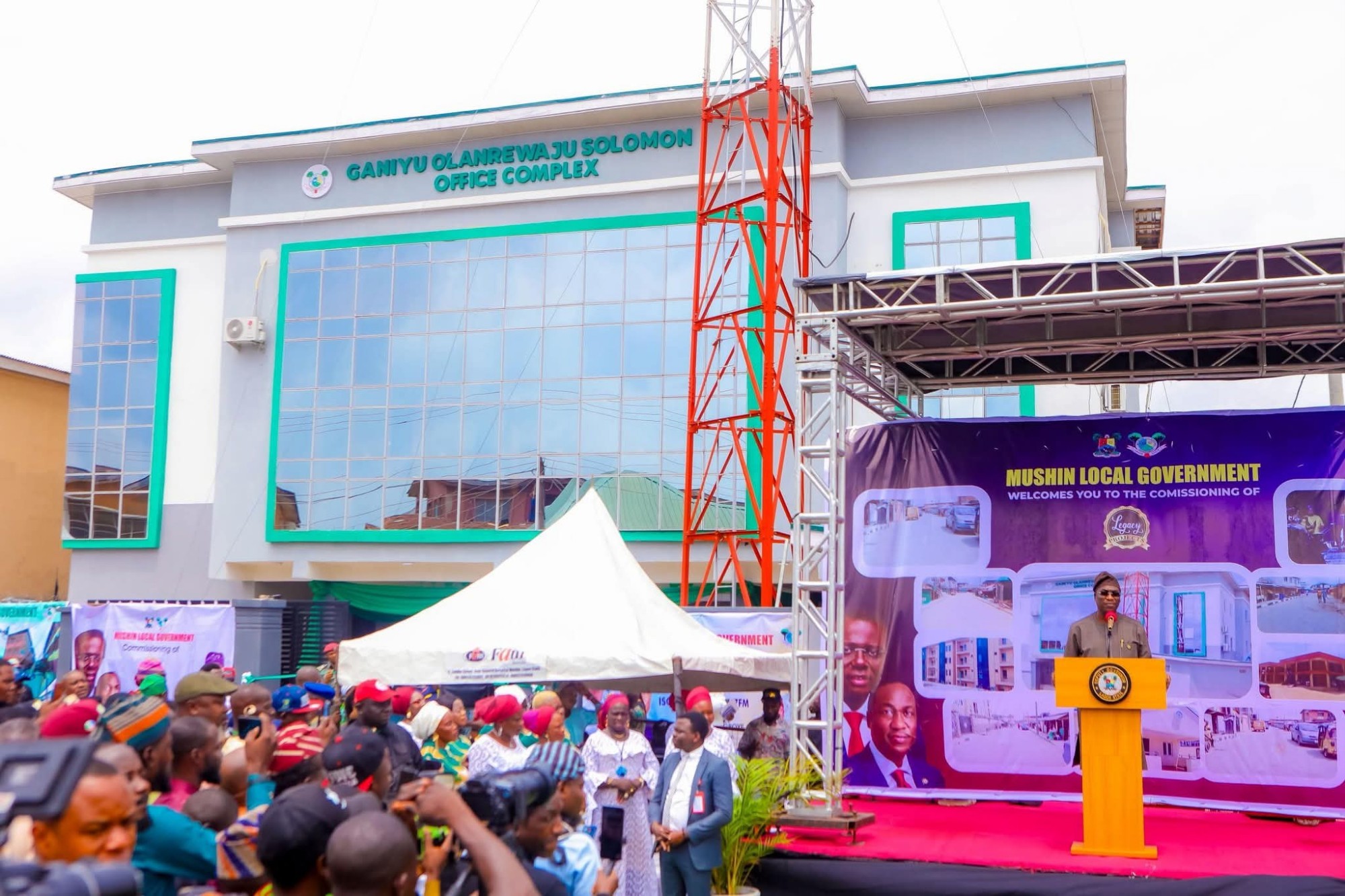 Sanwo-Olu Inaugurates First LG-Owned Radio Station, Market in Mushin