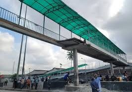Panic as Pedestrian Bridge Collapses on Lekki-Epe Expressway