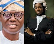 Sanwo-Olu Praises Law School Star Maryam Lawal for Outstanding Academic Achievements
