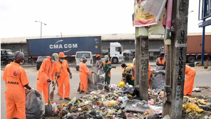 LAWMA Arrests Two Women for Illegal Waste Disposal in Sangotedo