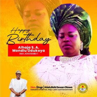 Ibeju-Lekki Council Chairman Honours Alhaja Seriat Mondiu Odukoya on Her Birthday, Commends Her Selfless Service