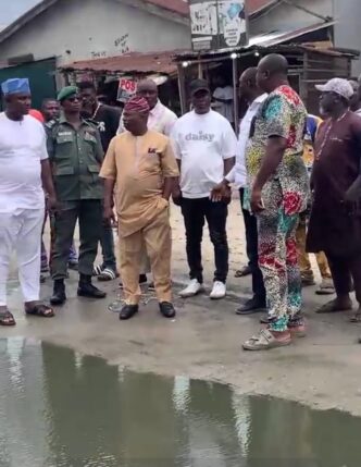 Hon. Olowa Inspects Proposed Road, Drainage Projects in Lakowe Community